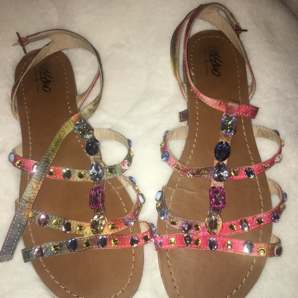 Bejeweled sandals